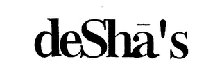 DESHA'S logo
