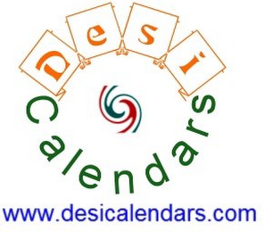 DESI CALENDARS WWW.DESICALENDARS.COM logo