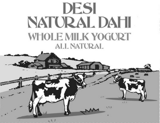 DESI NATURAL DAHI WHOLE MILK YOGURT ALL NATURAL logo
