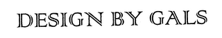 DESIGN BY GALS logo