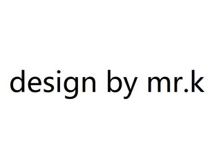 DESIGN BY MR.K logo