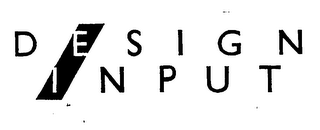 DESIGN INPUT logo