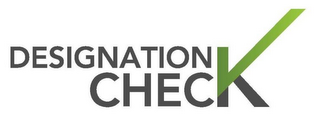 DESIGNATION CHECK logo