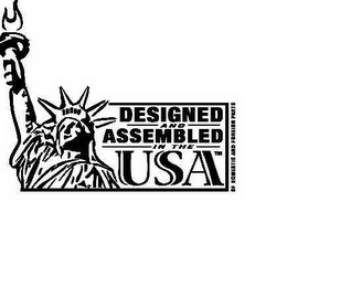 DESIGNED AND ASSEMBLED IN THE USA OF DOMESTIC AND FOREIGN PARTS logo