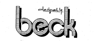 DESIGNED BY BECK logo