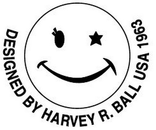 DESIGNED BY HARVEY R. BALL USA 1963 logo