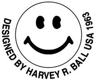 DESIGNED BY HARVEY R. BALL USA 1963 logo