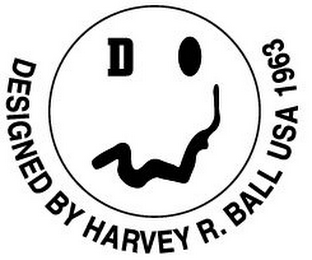 DESIGNED BY HARVEY R. BALL USA 1963 D logo