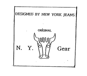 DESIGNED BY NEW YORK JEANS ORIGINAL N. Y. GEAR logo