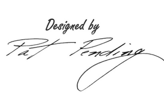 DESIGNED BY PAT PENDING logo