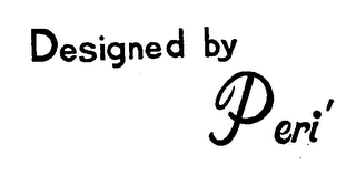 DESIGNED BY PERI' logo