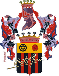 DESIGNED BY UBERTO GUCCI logo