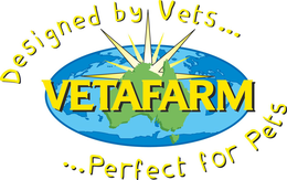 DESIGNED BY VETS . . . VETAFARM . . . PERFECTFOR PETS logo