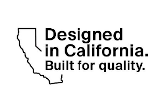 DESIGNED IN CALIFORNIA. BUILT FOR QUALITY. logo