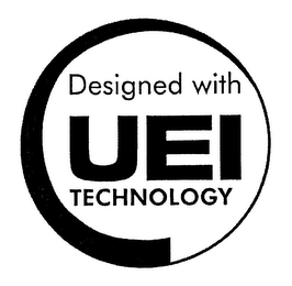 DESIGNED WITH UEI TECHNOLOGY logo