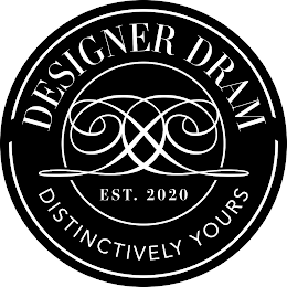 DESIGNER DRAM DD DISTINCTIVELY YOURS EST. 2020 logo