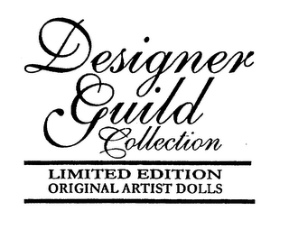 DESIGNER GUILD COLLECTION LIMITED EDITION ORIGINAL ARTIST DOLLS logo