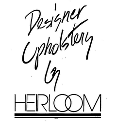 DESIGNER UPHOLSTERY BY HEIRLOOM logo