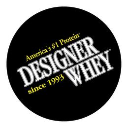 DESIGNER WHEY AMERICA'S #1 PROTEIN SINCE 1993 logo