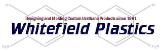 DESIGNING AND MOLDING CUSTOM URETHANE PRODUCTS SINCE 1961 WHITEFIELD PLASTICS logo