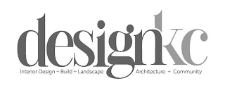 DESIGNKC INTERIOR DESIGN + BUILD + LANDSCAPE ARCHITECTURE + COMMUNITY logo