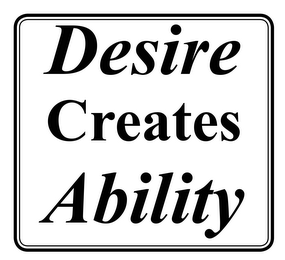 DESIRE CREATES ABILITY logo
