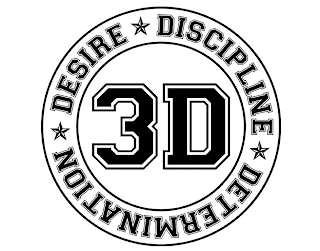 DESIRE DISCIPLINE DETERMINATION 3D logo