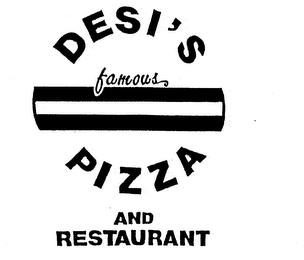 DESI'S FAMOUS PIZZA AND RESTAURANT logo