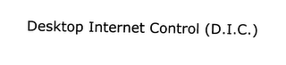 DESKTOP INTERNET CONTROL (D.I.C.) logo