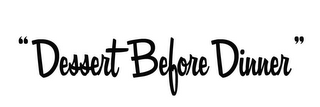 "DESSERT BEFORE DINNER" logo