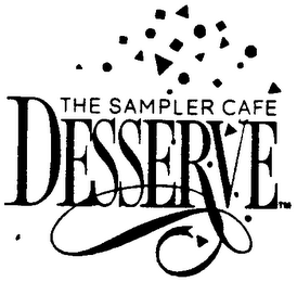 DESSERVE THE SAMPLER CAFE logo
