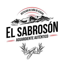 DESTILADO DE  CAÑA DE AZUCAR EL SABROSÓN AGUARDIENTE AUTÉNTICO logo