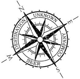 DESTINATION UNKNOWN BEER COMPANY N E S W logo