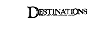 DESTINATIONS A TRAVELER'S GUIDE TO SPECIAL PLACES AROUND THE WORLD logo