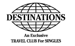 DESTINATIONS AN EXCLUSIVE TRAVEL CLUB FOR SINGLES logo