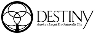 DESTINY AMERICA'S LARGEST ECO-SUSTAINABLE CITY. logo