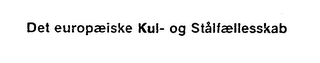 DET EUROPÆISKE KUL-OG STÅLFÆLLESSKAB logo