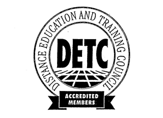DETC DISTANCE EDUCATION AND TRAINING COUNCIL ACCREDITED MEMBERS logo