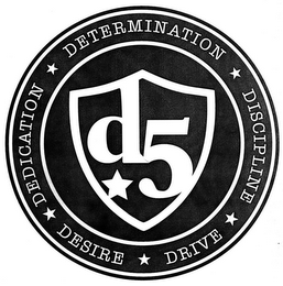 DETERMINATION DISCIPLE DRIVE DESIRE DEDICATION D 5 logo