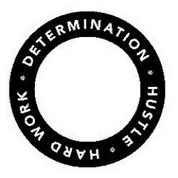 · DETERMINATION · HUSTLE HARD WORK logo