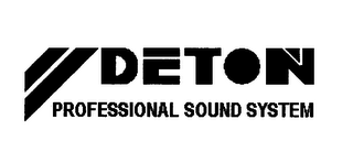 DETON PROFESSIONAL SOUND SYSTEM logo