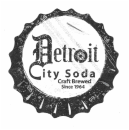 DETROIT CITY SODA CRAFT BREWED SINCE 1964 logo