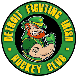 · DETROIT FIGHTING IRISH · HOCKEY CLUB D DFI logo