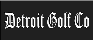 DETROIT GOLF CO logo