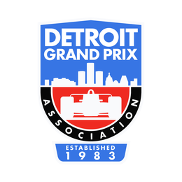 DETROIT GRAND PRIX ASSOCIATION ESTABLISHED 1 9 8 3 logo