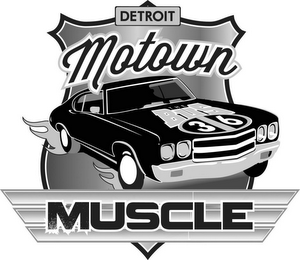 DETROIT MOTOWN THE BUS 36 MUSCLE logo
