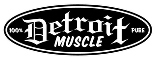 DETROIT MUSCLE 100% PURE logo
