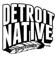 DETROIT NATIVE BY DISTRICT 81 CLOTHING logo