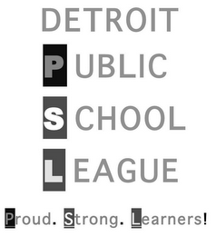 DETROIT PUBLIC SCHOOL LEAGUE PROUD. STRONG. LEARNERS! logo