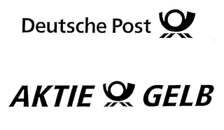 DEUTSCHE POST AKTIE GELB logo